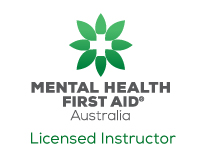 Mental Health First Aid Australia Licensed Instructor badge