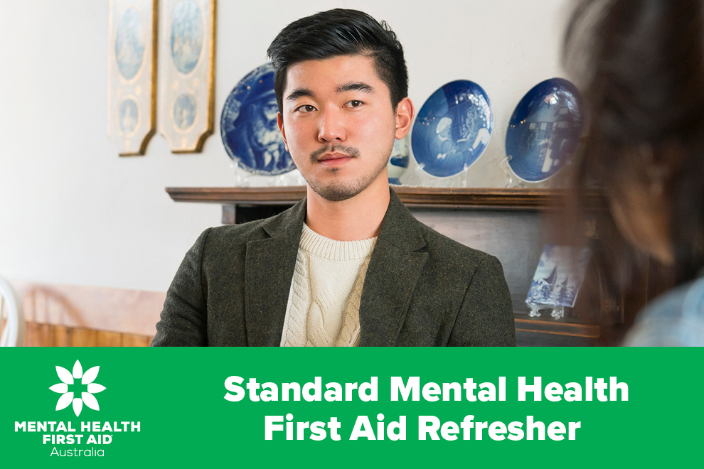 Mental Health First Aid Australia Standard Mental Health First Aid Refresher course graphic